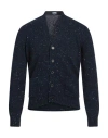 Drumohr Man Cardigan Midnight Blue Size 46 Virgin Wool, Cashmere, Polyamide