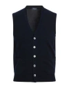 Drumohr Man Cardigan Midnight Blue Size 48 Cashmere