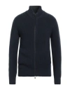 Drumohr Man Cardigan Slate Blue Size 46 Merino Wool