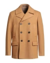 Drumohr Man Coat Camel Size 42 Wool, Polyamide In Brown