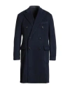Drumohr Man Coat Midnight Blue Size 40 Cashmere