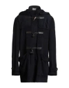 Drumohr Man Coat Midnight Blue Size 44 Alpaca Wool, Virgin Wool