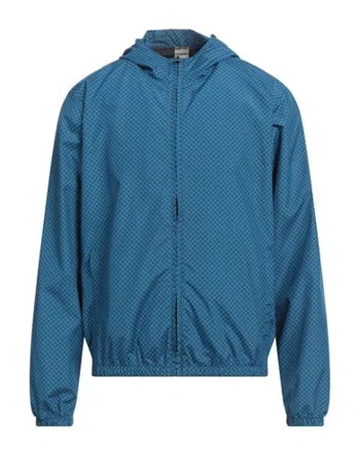 Drumohr Man Jacket Blue Size Xl Polyester