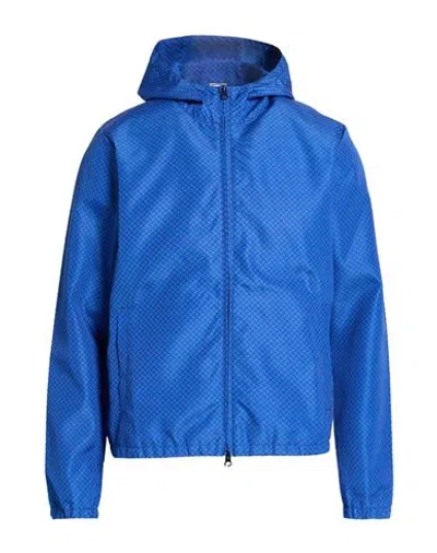 Drumohr Man Jacket Bright Blue Size 3xl Polyester