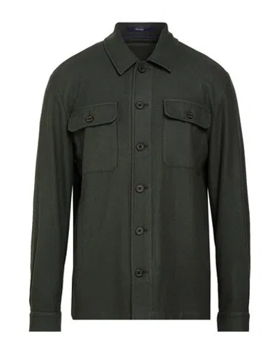 Drumohr Man Jacket Dark Green Size 38 Cashmere