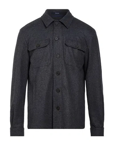 Drumohr Man Jacket Grey Size 38 Wool, Cashmere In Gray