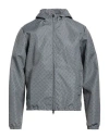 Drumohr Man Jacket Grey Size Xl Polyester In Gray