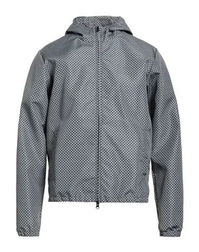 Drumohr Man Jacket Grey Size Xl Polyester In Gray