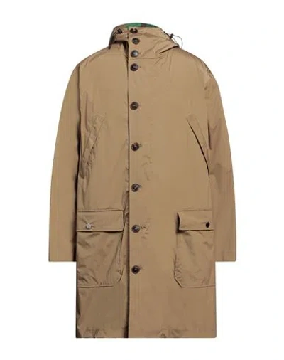 Drumohr Man Overcoat & Trench Coat Khaki Size 42 Polyamide, Elastane In Brown
