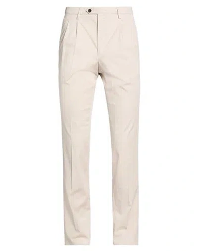 Drumohr Man Pants Beige Size 32 Cotton, Lycra, Elastane In Neutral