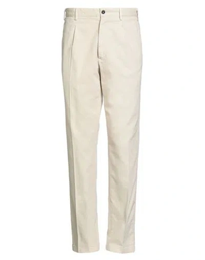Drumohr Man Pants Beige Size 40 Cotton, Elastane In Neutral