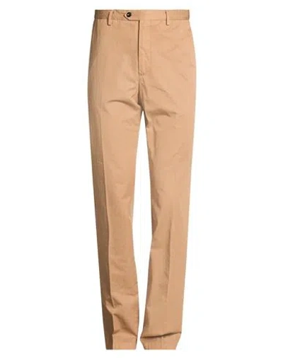 Drumohr Man Pants Camel Size 30 Cotton In Beige