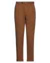 Drumohr Man Pants Camel Size 40 Cotton, Elastane In Beige