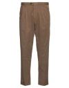 Drumohr Man Pants Coral Size 40 Cotton, Elastane In Brown
