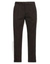 Drumohr Man Pants Dark Brown Size 40 Cotton