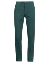 Drumohr Man Pants Deep Teal Size 40 Cotton, Elastane In Green