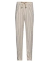 Drumohr Man Pants Ivory Size 40 Cotton, Elastane, Nylon In White