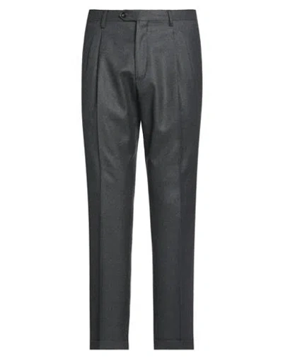 Drumohr Man Pants Lead Size 36 Virgin Wool In Grey