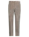 Drumohr Man Pants Light Grey Size 38 Cotton In Gray
