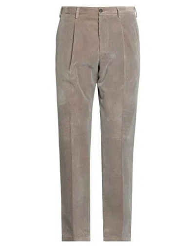 Drumohr Man Pants Light Grey Size 38 Cotton In Gray