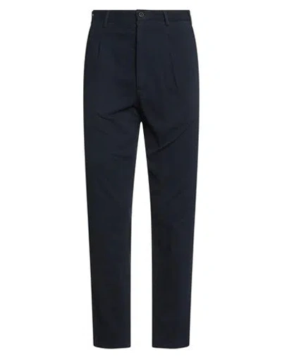 Drumohr Man Pants Midnight Blue Size 40 Cotton, Elastane