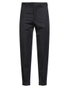 Drumohr Man Pants Midnight Blue Size 40 Virgin Wool In Blue