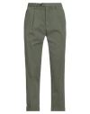 Drumohr Man Pants Military Green Size 42 Cotton In Green