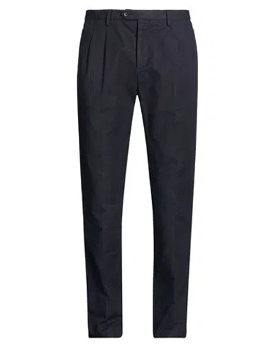 Drumohr Man Pants Navy Size 36 Cotton, Elastane In Black