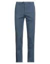 Drumohr Man Pants Navy Size 40 Cotton, Elastane In Blue