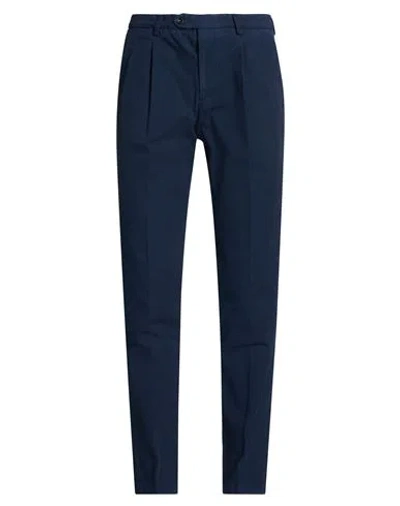 Drumohr Man Pants Navy Size 42 Cotton In Blue