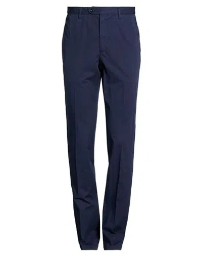 Drumohr Man Pants Navy Size 42 Cotton In Blue
