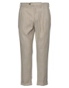 Drumohr Man Pants Sand Size 36 Cotton, Linen, Elastane In Beige