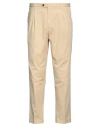 Drumohr Man Pants Sand Size 40 Cotton, Elastane In Neutral