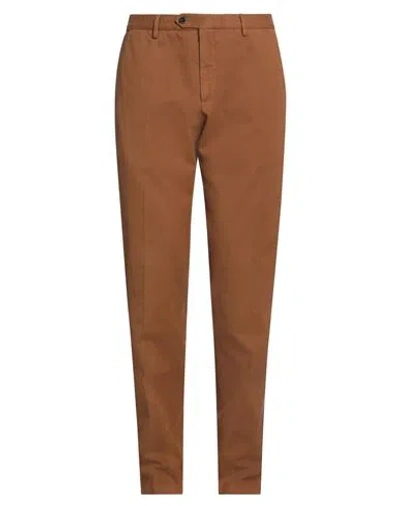 Drumohr Man Pants Tan Size 36 Cotton In Brown