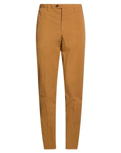 Drumohr Man Pants Tan Size 34 Cotton, Elastane In Brown
