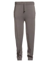 Drumohr Man Pants Taupe Size 40 Merino Wool In Gray
