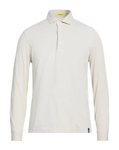 Drumohr Man Polo Shirt Beige Size Xxl Cotton In White