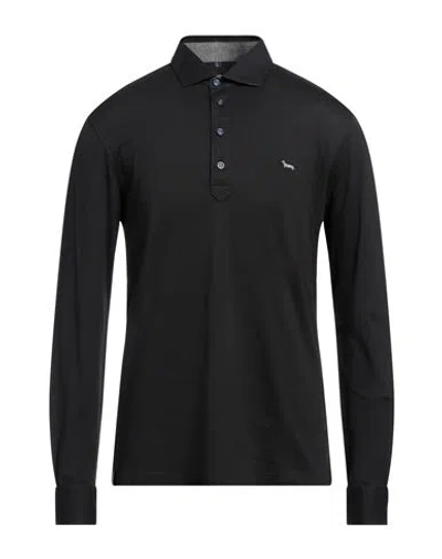 Drumohr Man Polo Shirt Black Size L Cotton, Rayon