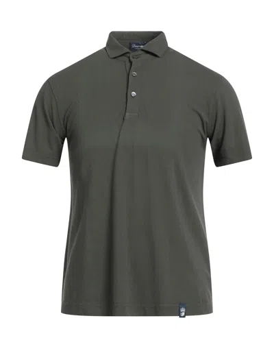Drumohr Polo Shirts In Green