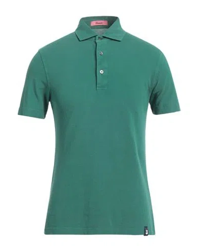 Drumohr Man Polo Shirt Emerald Green Size Xl Cotton