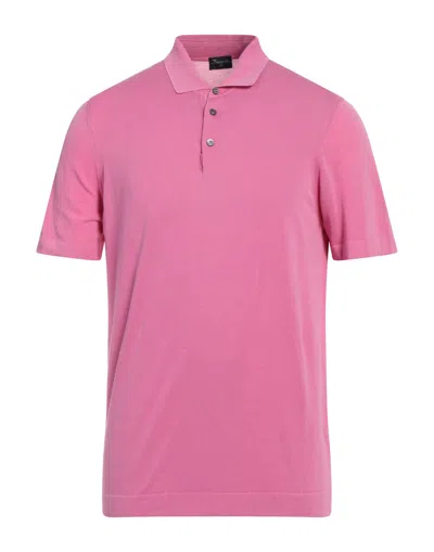 Drumohr Polo Shirts In Pink