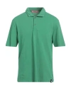 Drumohr Man Polo Shirt Green Size Xxl Cotton