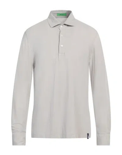 Drumohr Man Polo Shirt Light Grey Size Xl Cotton