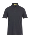 Drumohr Man Polo Shirt Midnight Blue Size L Cotton In Multi