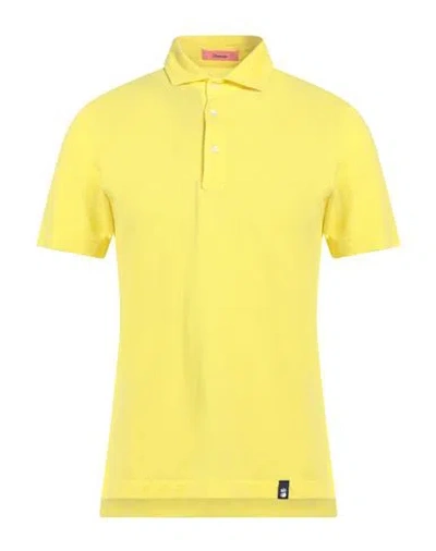 DRUMOHR DRUMOHR MAN POLO SHIRT YELLOW SIZE M COTTON