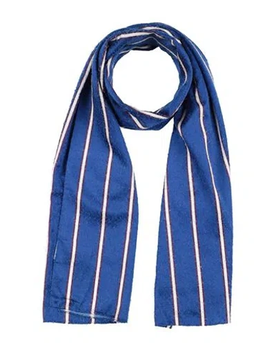 Drumohr Man Scarf Blue Size - Viscose, Silk