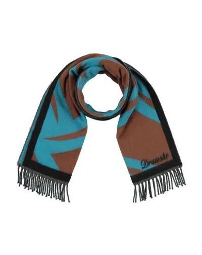 Drumohr Man Scarf Brown Size - Wool In Black