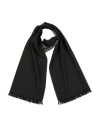 Drumohr Man Scarf Dark Green Size - Virgin Wool In Black