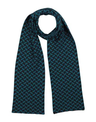 Drumohr Man Scarf Deep Teal Size - Cashmere In Blue