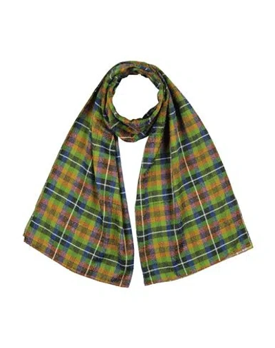 Drumohr Man Scarf Green Size - Viscose, Silk In Multi